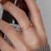 Women's ring diamond diamond titanium steel ring tide match not fade ring_ipsvogv.com