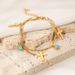 Women’s Jewelry Set Fashion New Product Double Layer Bracelet Simple Niche Design Turquoise Pendant Stainless Steel Gold Plated Bracelet_ipsvogv.com