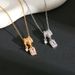 New Tassel Block Titanium Steel Necklace For Women, Sweet And Cool, Niche Design, High-end Micro Inlaid Zircon_ipsvogv.com
