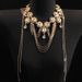 Bridal Alloy Multi-layer Tassel Water Droplet With Exaggerated Design, Collarbone Chain, Personalized Light Luxury_ipsvogv.com