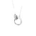Mobius ring necklace for women double ring clavicle chain temperament light luxury titanium steel ring chain_ipsvogv.com