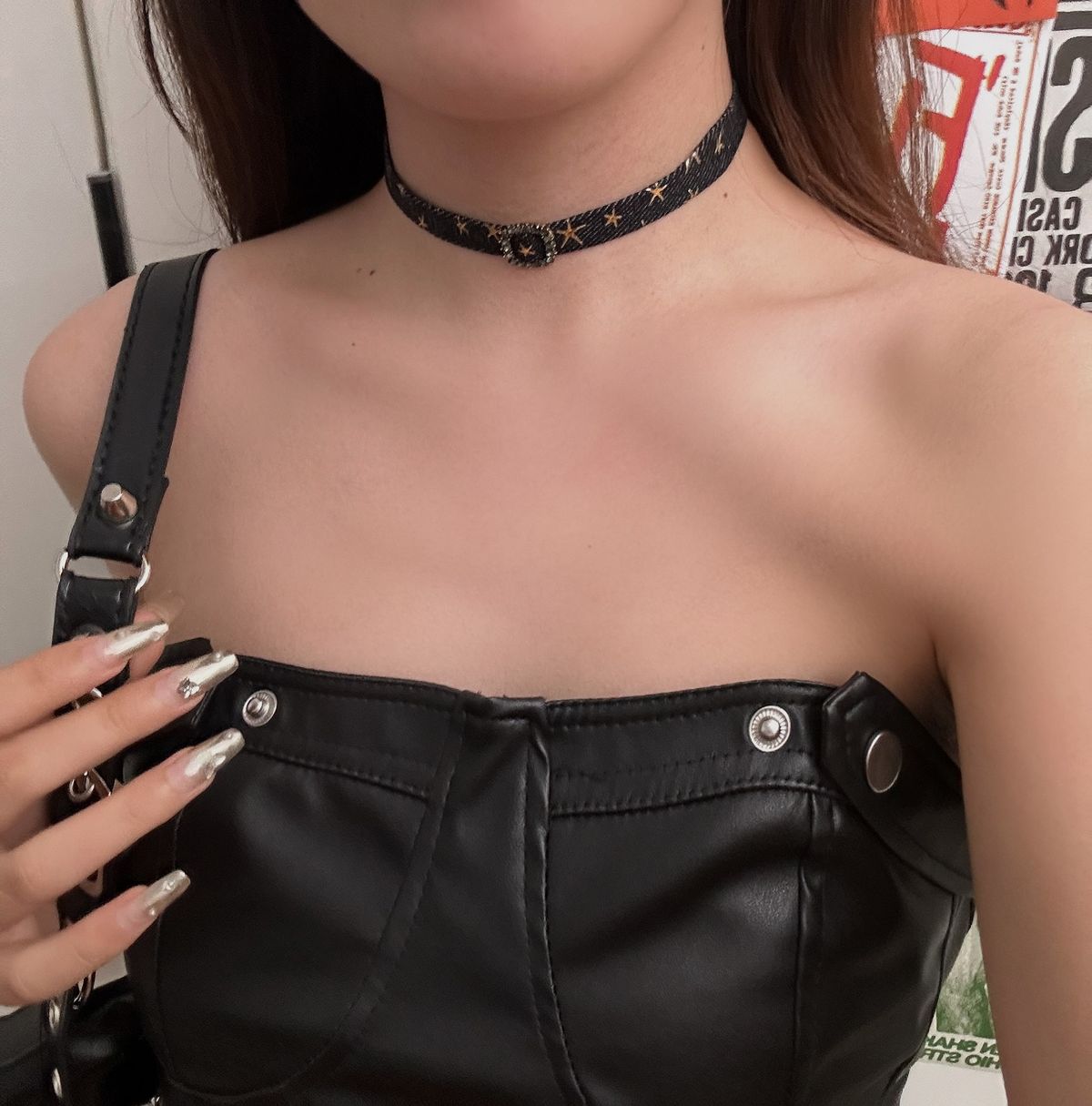 Women’s Jewelry Set Fashion Retro Necklace Denim Star Rhinestone Collar Female Choker Sweet Cool Hot Girl Personality Clavicle Chain_ipsvogv.com