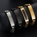 Stainless Jewelry Curved Tag Men's Personalized Hip-Hop Titanium Steel Bracelet Customizable DIY Engraving_ipsvogv.com