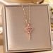 Japanese And Korean Niche Design Sense, Agile Key, Titanium Steel Necklace, Female Fashion, Heart Beating Zircon Mesh_ipsvogv.com