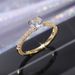 Cao Shi simple zircon Engagement Wedding Ring Copper Plated Platinum diamond ring_ipsvogv.com