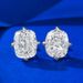 Women's Jewelry S925 Silver High Carbon Diamond 8*10 Earrings Cut Square Zircon Earrings Simple_ipsvogv.com