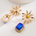 New Geometric Flower Fashionable Daisy Diamond Set Pearl Long Versatile Style Outdoor Earrings_ipsvogv.com