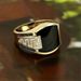 2025 Hip Hop Style Men's Business Fashion Trend Black Diamond Enamel Micro Inlaid Zircon Ring_ipsvogv.com