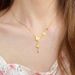 Butterfly Tassel Necklace Women's Titanium Steel Plated With Real Gold 2024 New Ins Minimalist Collarbone Chain_ipsvogv.com