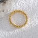 Personality Exaggerated Niche Design Cold Style Ring Female Copper Plated Real Gold Dense Small Round Bead Ring_ipsvogv.com