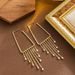 Exquisite Long Atmospheric Geometric Tassel For Women, With Light Luxury Temperament And A High-end Feel. Silver Needle_ipsvogv.com