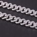 Hip Hop Cuban Chain Full Diamond S925 Silver Inlaid Zircon Necklace 19mm Thick Cross Border European And American Diamond Hip Hop Necklace_ipsvogv.com