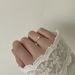 Pearl Mother Of Pearl Carved Zircon Ring For Women, Gold-plated Light Luxury Fine Ring, Simple And Niche Design_ipsvogv.com