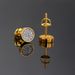 Unisex street round full diamond thread earrings trendy men's personality versatile earrings hot selling gold plated zircon earrings_ipsvogv.com