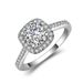 Classic High End Princess Square Bag Moissanite Wedding Engagement Female Ring Valentine's Day Gift Ring_ipsvogv.com