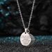 Personalized Fashion English Lettering Oval Compass Pendant Sisters Necklace_ipsvogv.com