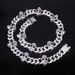 Unisex Hot Selling Jewelry Metal Skull Full Diamond Cuban Chain Men And Women Trendy Cool Punk Hiphop Hip Hop Necklace_ipsvogv.com