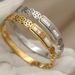 Unisex square zirconium hollow copper coin bracelet light luxury exquisite anti allergic non fading titanium steel bracelet for women_ipsvogv.com