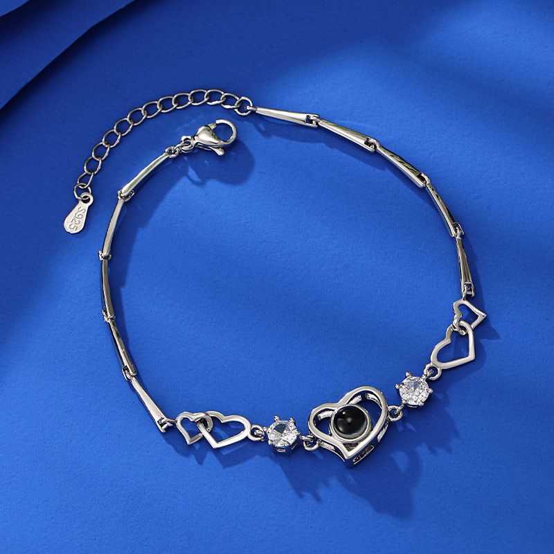 Women's Fashion, Light Luxury, 100 Languages, I Love You, Projection Bracelet, Same Gift_ipsvogv.com