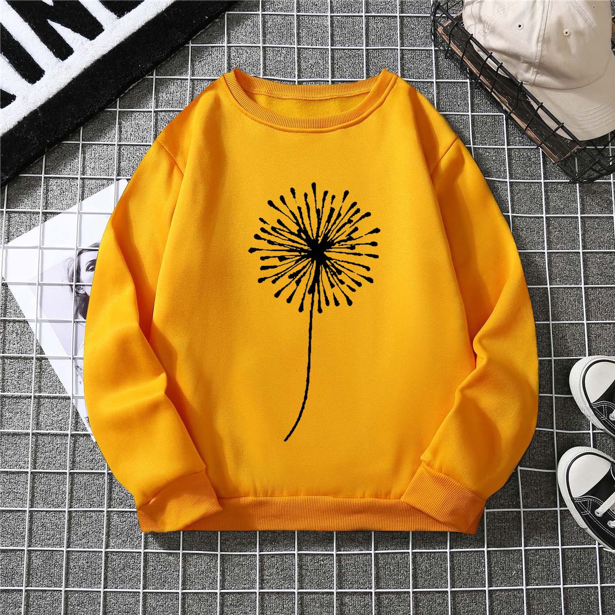Women's Clothing women's sweatshirt autumn and winter 2024 new embossed trend long sleeved tops women's clothing_ipsvogv.com