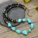 Men's Turquoise Necklace Surf Punk Necklace Unique Necklace Niche Design Hip Hop Necklace_ipsvogv.com