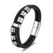 Men's Jewelry Black Leather Stainless Steel Bracelet Simple Leather Bracelet_ipsvogv.com