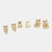 Unisex Cute And Atmospheric Diamond Studded Tiger Bear Exquisite Earrings Personality Simple Fashion Sweet Earrings Female_ipsvogv.com