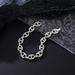 Personalized Square Geometric Large Chain Diamond Bracelet_ipsvogv.com