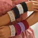Fashionable Ladies' Bracelet Set, Personalized Super Flash Rhinestone Design, Wide Rimmed Bracelet, High End Sense, Versatile Hand Jewelry_ipsvogv.com