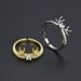 Unisex Diamond Studded CZ Christmas Deer Ring With Adjustable Opening For Female Index Finger Ring, One Deer With You, Internet Celebrity Model_ipsvogv.com