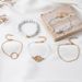 New Map Round Hollow Fried Dough Twists Beaded Woven Rope Adjustable 5-piece Suit Bracelet_ipsvogv.com