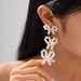 Handmade Pearl Bowknot Fresh Fashion Sweet Women's Stud Earrings Jewelry_ipsvogv.com