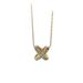 Full Diamond Three-dimensional Cross Letter Collarbone Necklace For Women's Fashion X Versatile Niche Design Style,_ipsvogv.com
