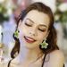 Personality Exaggerated Retro Braided Rice Bead Earrings Handmade DIY Bohemian Beaded Temperament Flower Earrings_ipsvogv.com