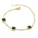 Emerald White Collar Chain Necklace with Colorless Inns Style, Small and Popular Design, Light Luxury Titanium Steel_ipsvogv.com