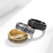Celtic knot stainless steel rotating ring ring to relieve anxiety wedding engagement couple ring_ipsvogv.com