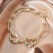 Gold Plated Fashion Personality Chain Bracelet For Women Retro Diamond Emerald Snake Bracelet_ipsvogv.com