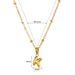 Fashion Simple Temperament Hot Jewelry Accessories Stainless Steel Plated Gold Mini Bubble Letter Pendant_ipsvogv.com