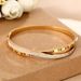 Roman Numeral Diamond Studded Titanium Steel Bracelet For Women, High-end And Non Fading Hand Jewelry_ipsvogv.com
