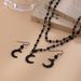 Accessories Halloween Party Dark Style Multi-layer Rose Necklace Personalized Crystal Bead Collarbone Chain_ipsvogv.com