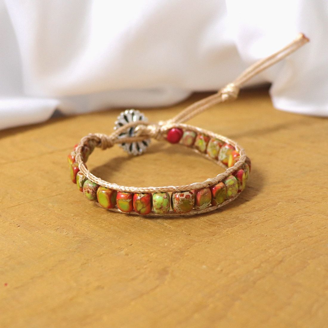 Hit Imperial Stone Bracelet Hand Woven Stone Mix And Match Double Layer Vintage Bracelet_ipsvogv.com