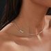Spot 925 Sterling Silver Electroplated Titanium Steel INS Fashion Sweet And Cute Bow Necklace_ipsvogv.com
