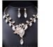 Exaggerated necklace set with accessories, luxurious crystal banquet dress for women, collarbone chain accessories_ipsvogv.com