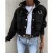Women's Clothing autumn and winter new motorcycle jacket coat short tops _ipsvogv.com