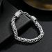 Trendy Punk Style Men's Alloy Braided Bracelet Accessories Jewelry_ipsvogv.com