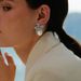 Cao Shi's Autumn And Winter New Bicolor Lily Flower For Women's Light Luxury Temperament Pearl Personalized_ipsvogv.com