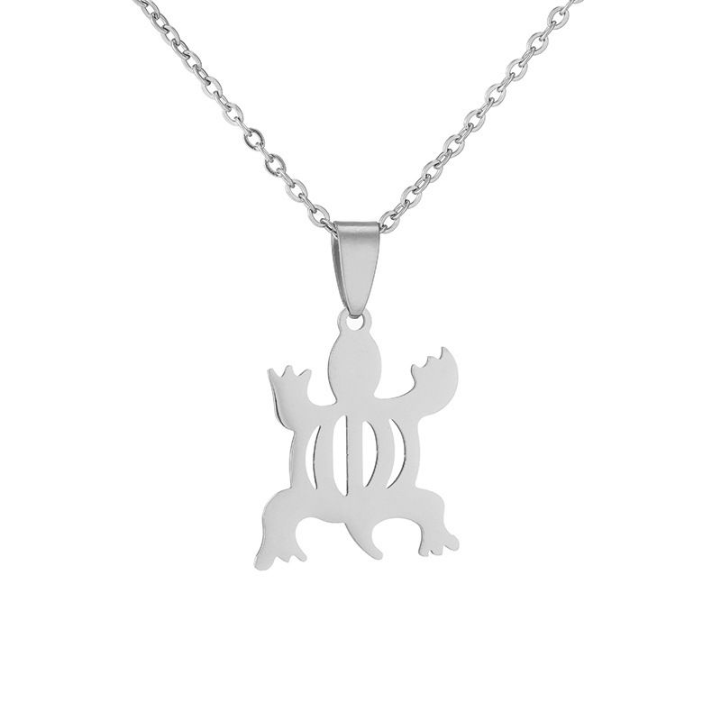fashion African symbol stainless steel pendant necklace Adinkra Gye Nyame titanium steel African necklace_ipsvogv.com
