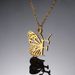 new stainless steel butterfly wings letter pendant female 26 letter necklace hollow butterfly necklace_ipsvogv.com