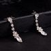 New Bride Jewelry Two-Piece Set Necklace Earrings Wedding Dress Accessories_ipsvogv.com
