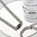 Jewelry multi color shell titanium steel non fading Cuban chain high grade jewelry women's necklace men's clavicle chain_ipsvogv.com